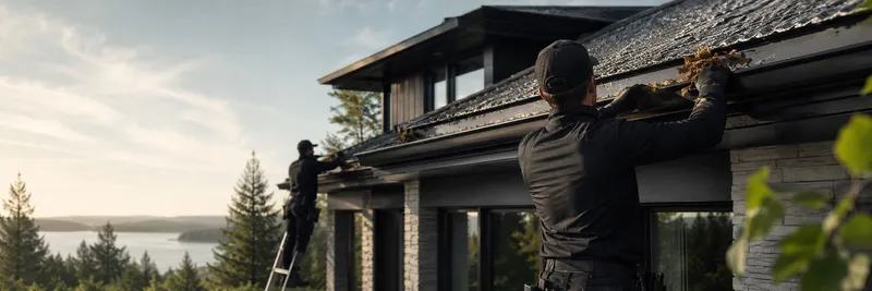 Professional gutter cleaning service on Vancouver Island